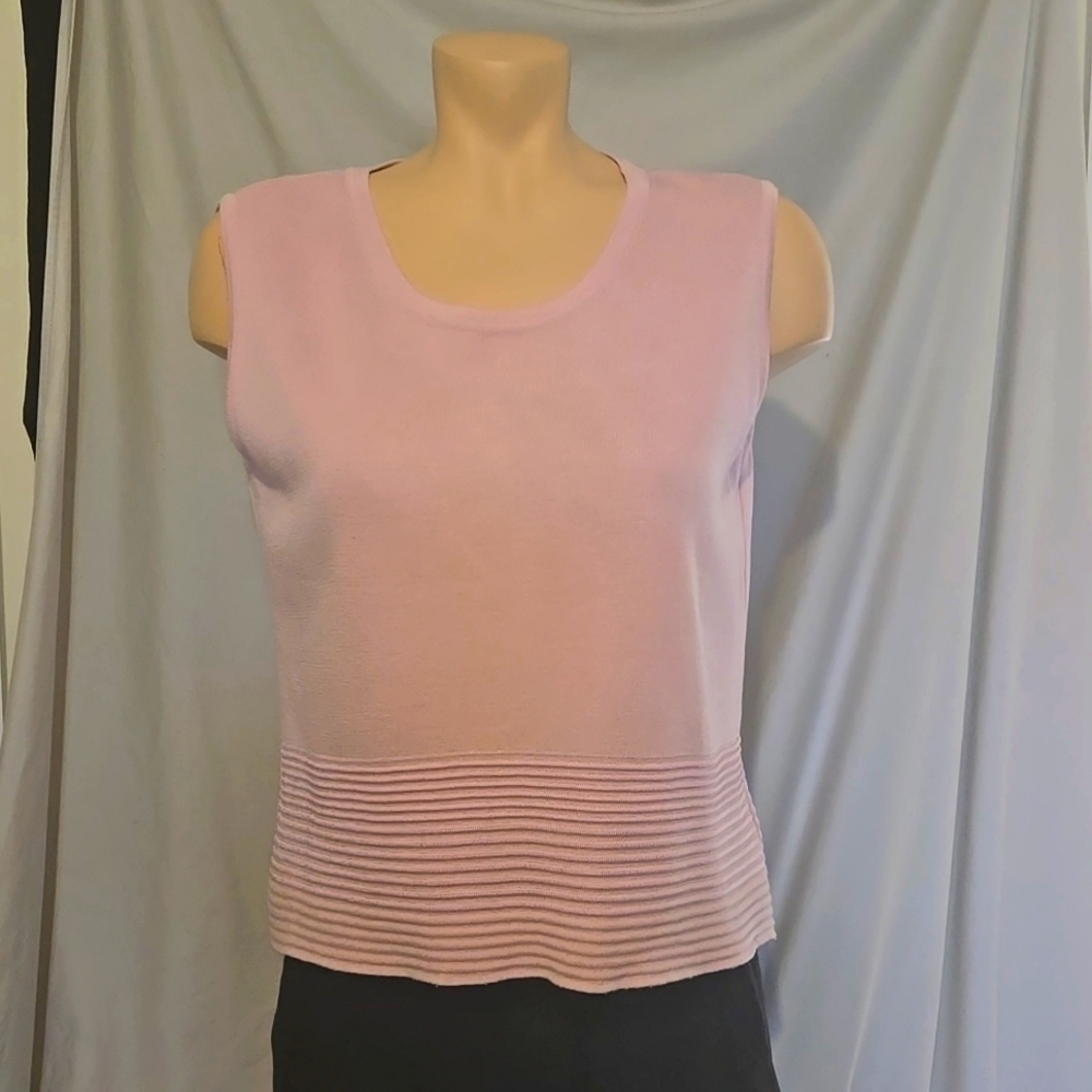St. John knit sport Classic sweater tank top